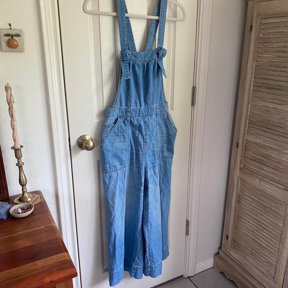 Pilcro Women's Blue Dungarees-overalls
